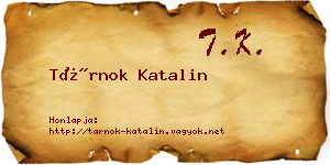 Tárnok Katalin névjegykártya